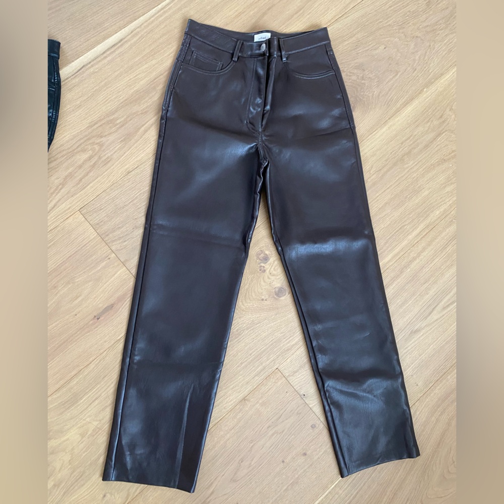 Wilfred Dark Brown Melina Leather Pants size 6